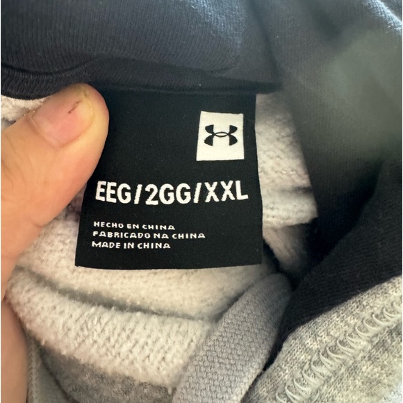 Under Armour | Men's Heather Gray Size 2XL Pullover Sweater Hoodie - Picture 5 of 5